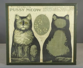 Framed Muslin Cat Pattern