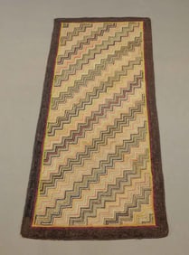 Geometric Hooked Rug