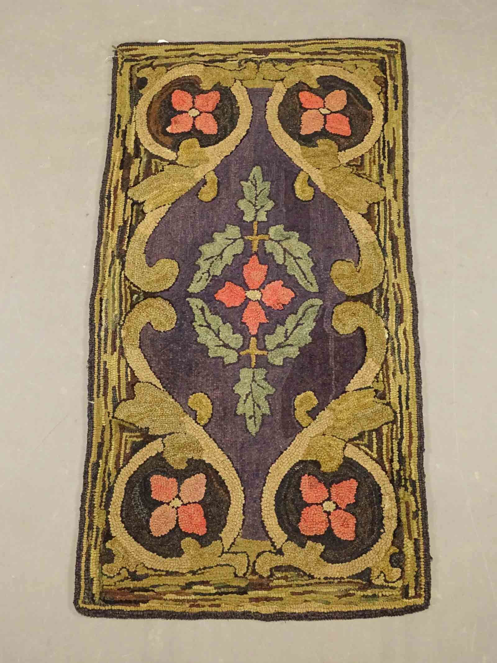 Floral Hooked Rug (1 of 4)