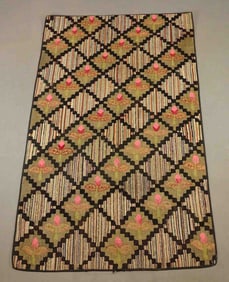 Geometric Hooked Rug