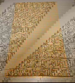 Geometric Hooked Rug