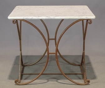 Marble Top Patio Table