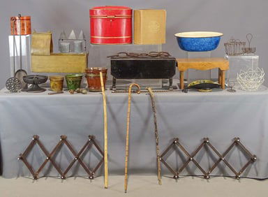 Misc. Lot Smalls & Table