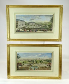 Pair 18th c. French Engravings