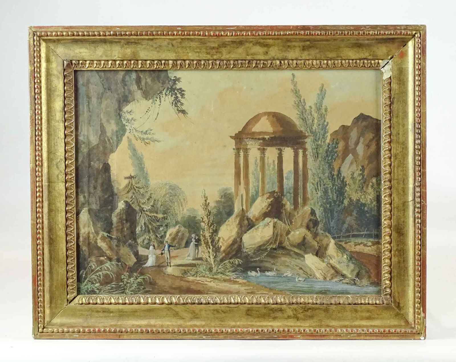 18th c. Watercolor Painting (1 of 9)