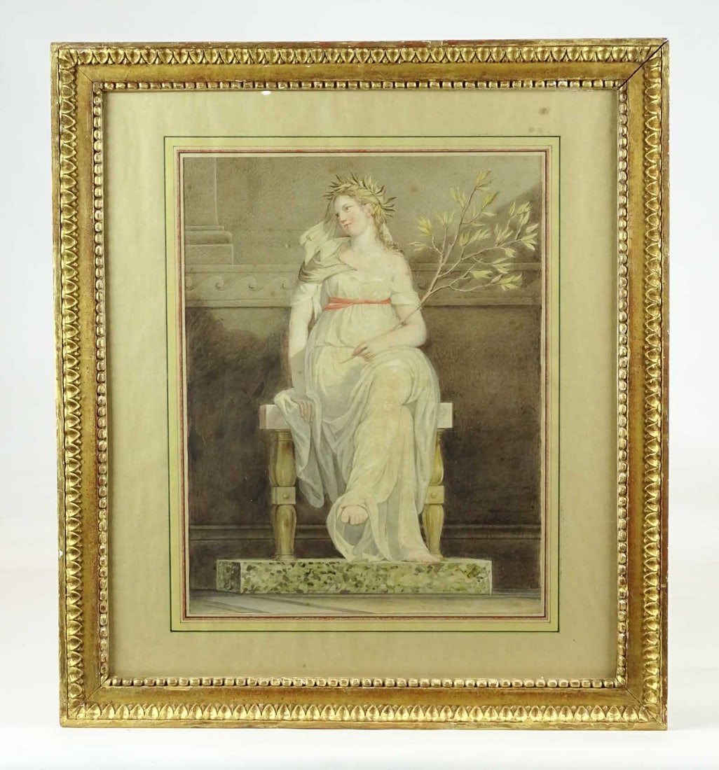 18th c. Watercolor Portrait (1 of 7)