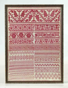 Framed Stitch Sampler