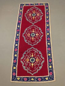 Floral Hooked Rug