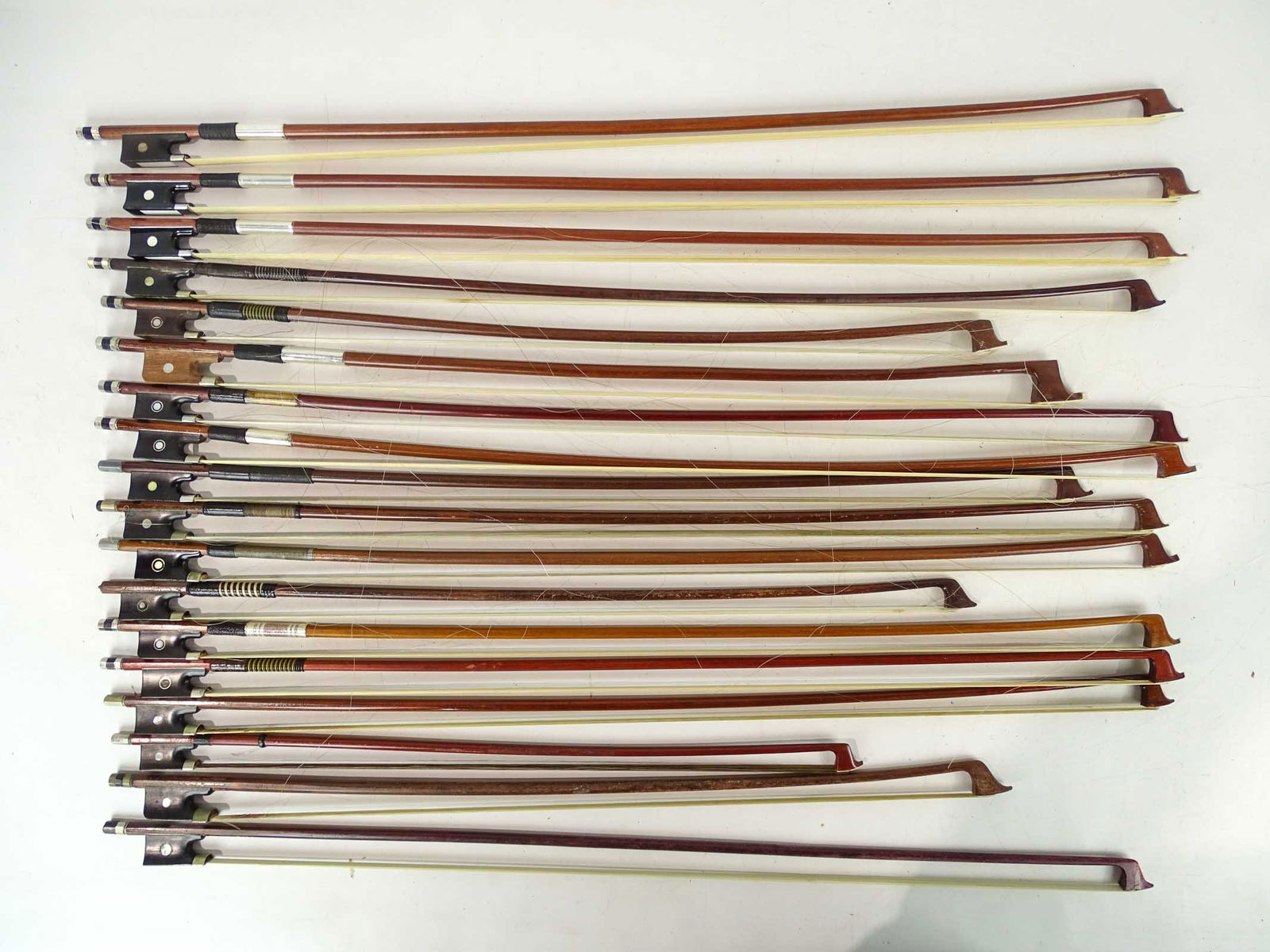 Collection of Violin Bows: Collection of various Violin bows.