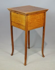 Victorian Oak Sewing Cabinet