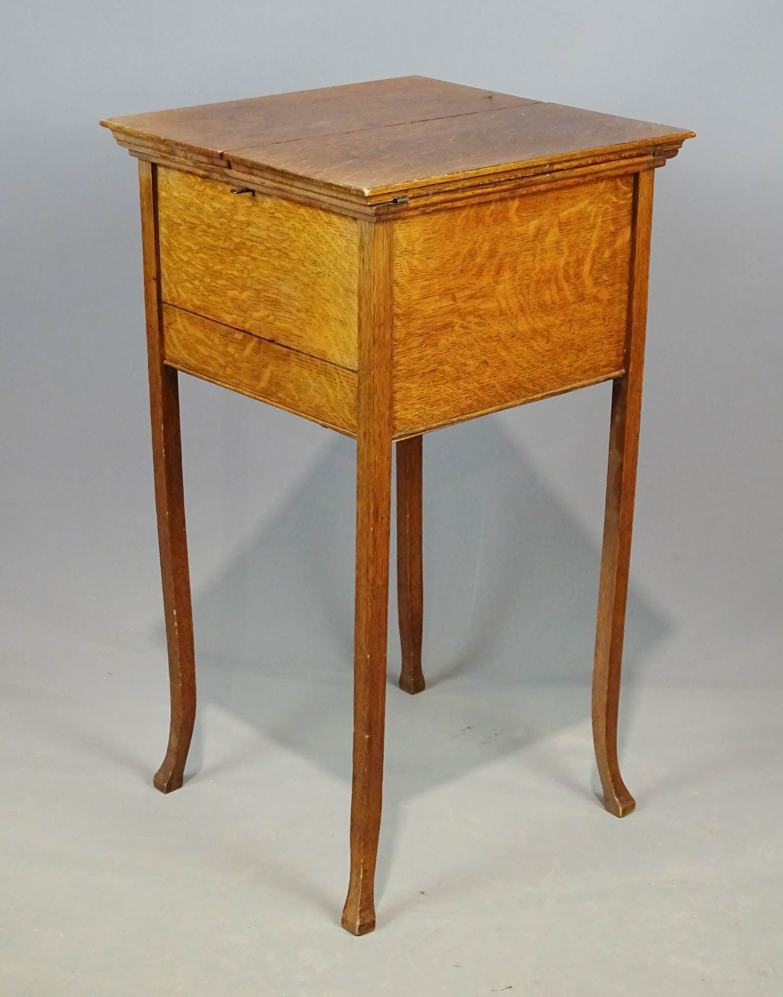 Victorian Oak Sewing Cabinet (1 of 8)