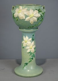 Roseville Jardiniere and Pedestal