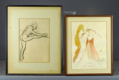 Drawing of Nude Woman