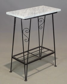 Wrought Iron Base Table