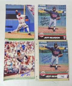 Jeff Reardon Baseball Autographed Photos