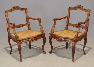 Pair French Armchairs (1 of 8)