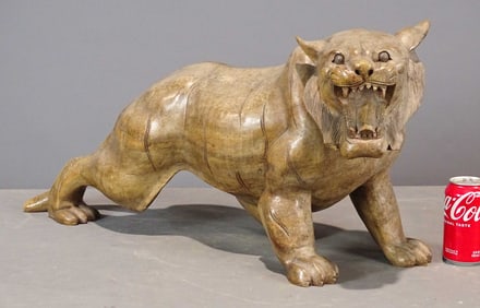 Wood Carved Lion