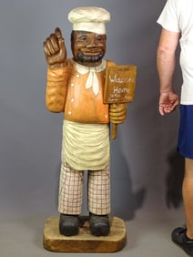Folk Art Chef Figure