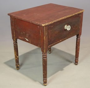 19th c. Single Drawer Stand