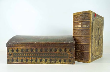 19th c. Bible & Box