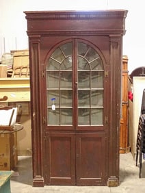 19th c. Monumental Corner Cupboard