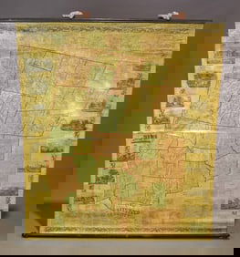 1859 Litchfield County Roll-Up Map