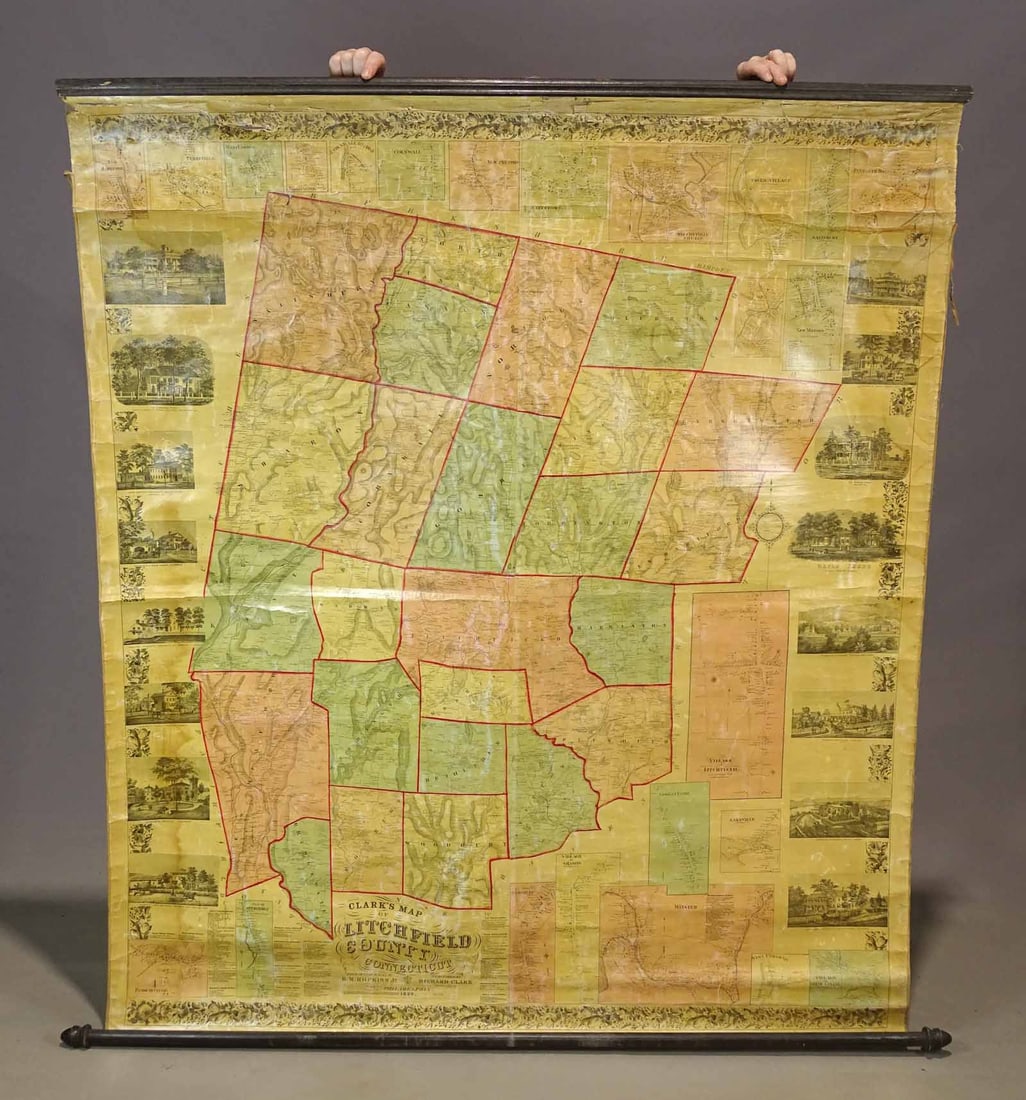 1859 Litchfield County Roll-Up Map (1 of 8)