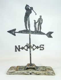 Sheet Metal Golfer Weathervane