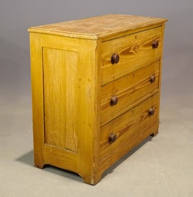 19th c. Cottage Pine Chest