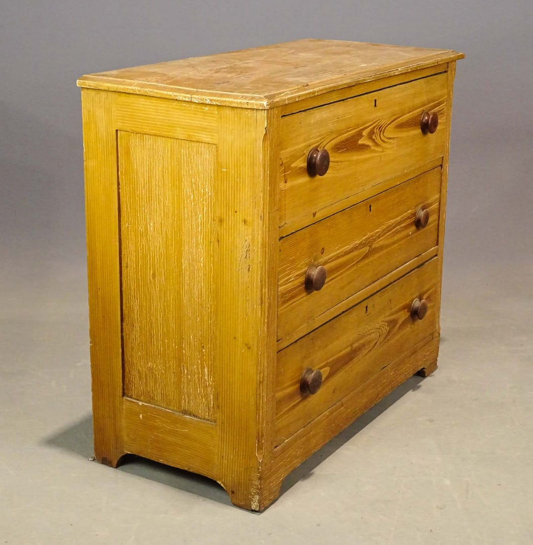 19th c. Cottage Pine Chest (1 of 5)