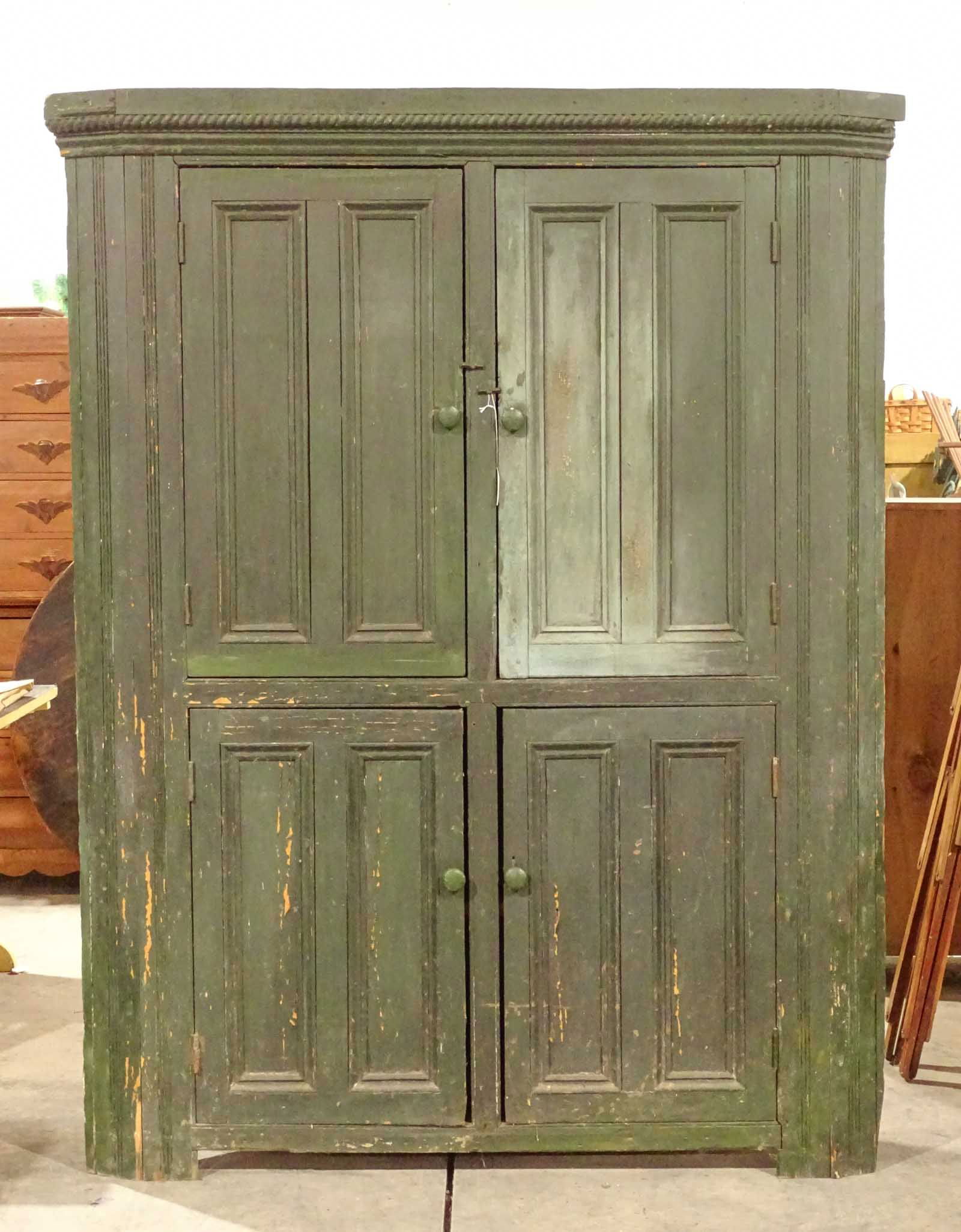 19th c. Corner Cupboard (1 of 8)