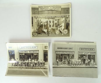 Early Bicycle & Motorcycle Photographs