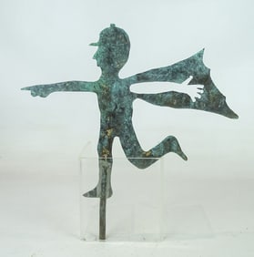 Jockey with Cap Sheet Metal Weathervane