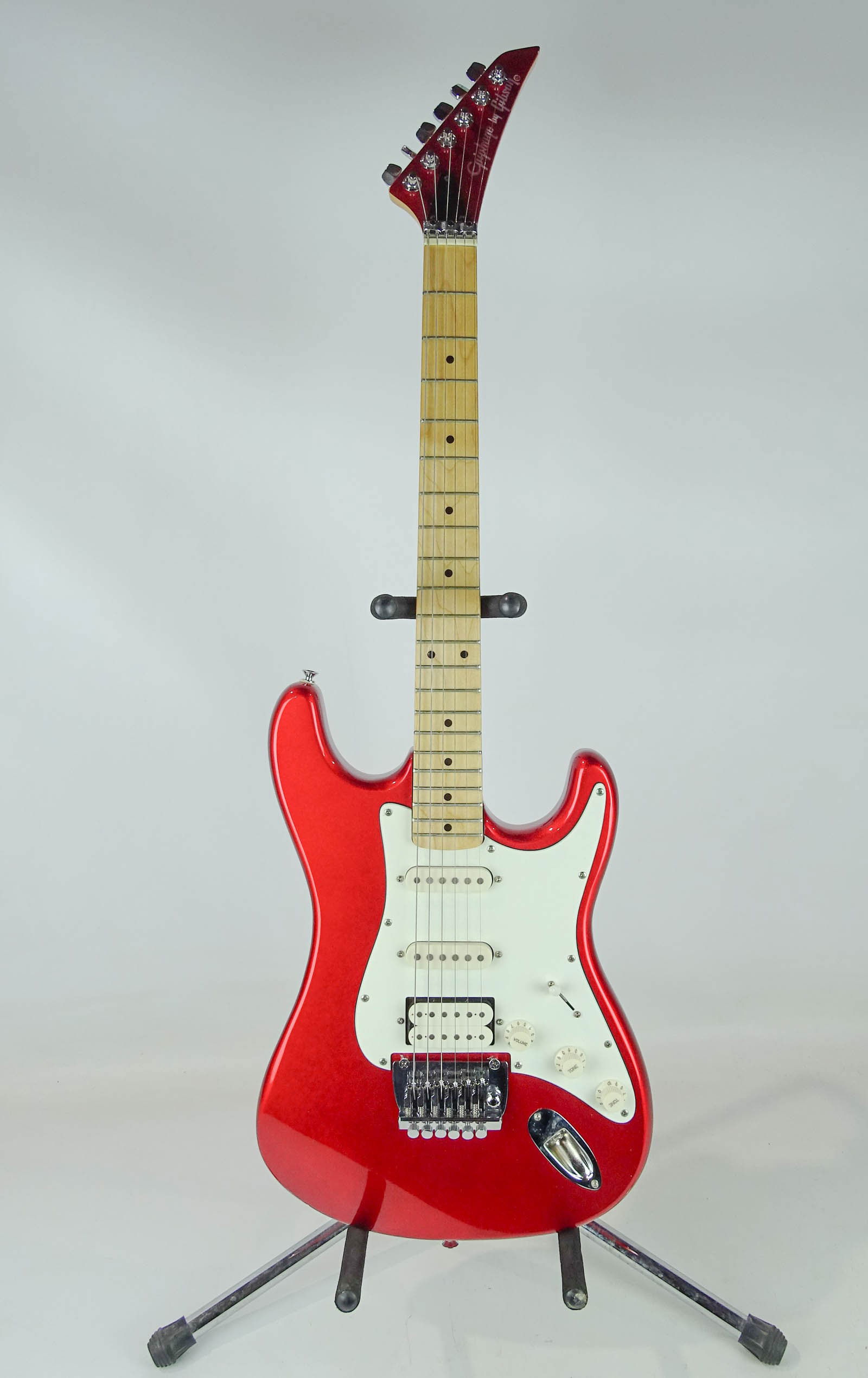 Ephiphone Electric Guitar: Ephiphone by Gibson electric guitar. S400MR. #6095252. With case.