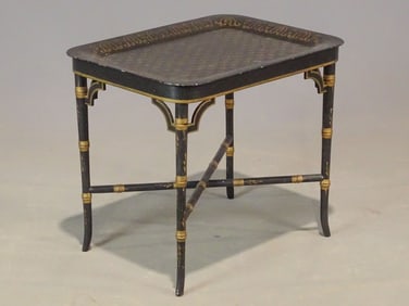 Chinese Export Style Rectangular Tray Table