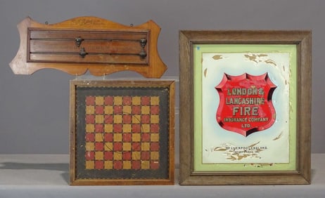 19th c. Insurance Sign Lot