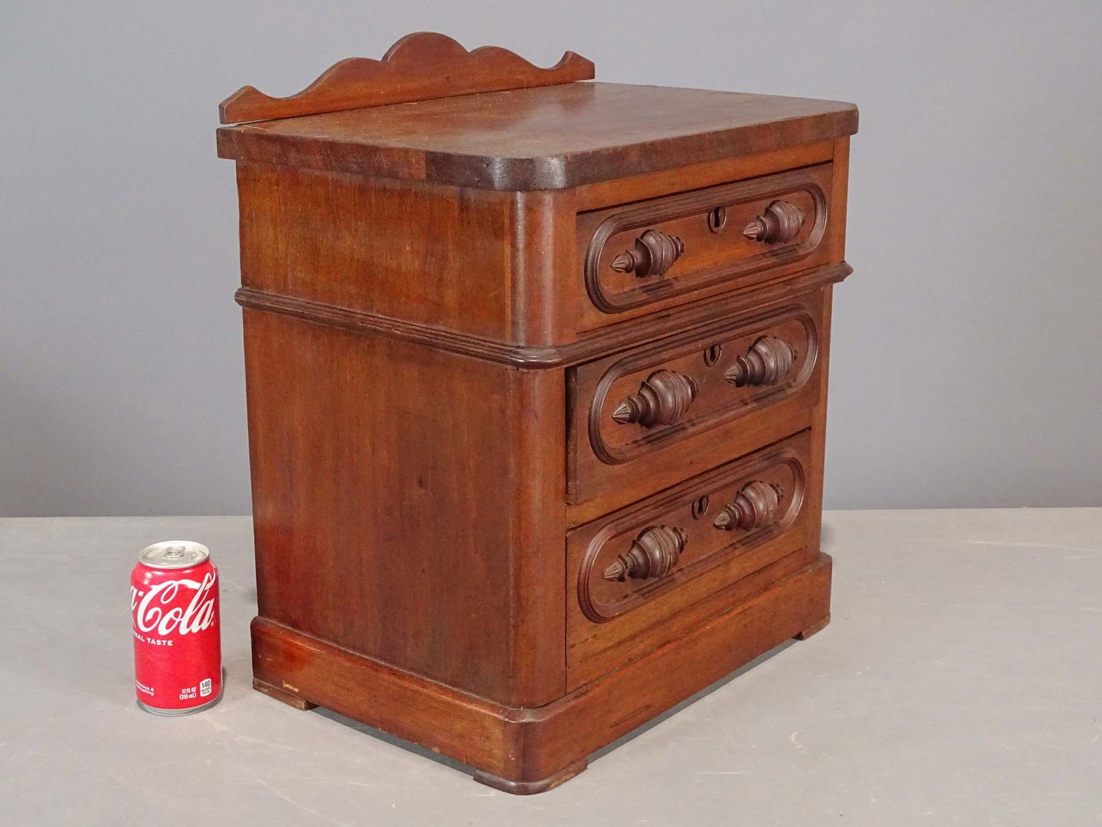 19th c. Walnut Doll's Dresser (1 of 6)