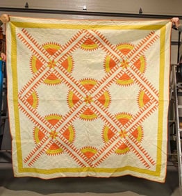 C. 1940's Sunburst Quilt