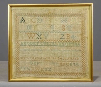 19th c. Needlework Sampler