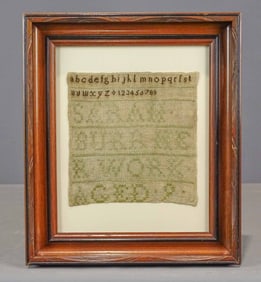 19th c. Needlework Sampler