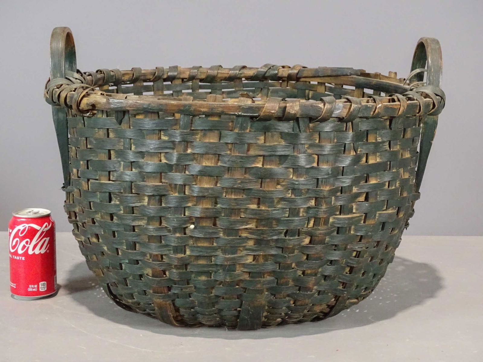 19th c. Painted Basket (1 of 7)