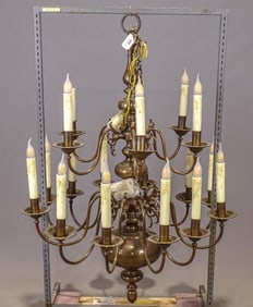 Large Brass Chandelier