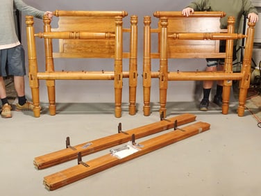 Pair 19th c. Beds