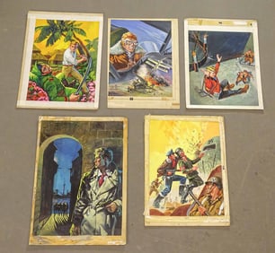 Collection of (5) Original Illustrations