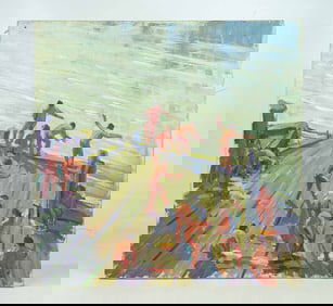 Painting: Swimmers on Dock