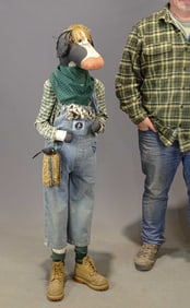 Folk Art Standing Cow