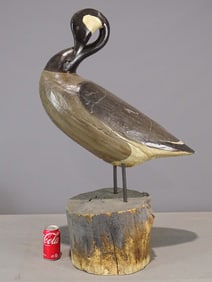 Folk Art Goose Carving