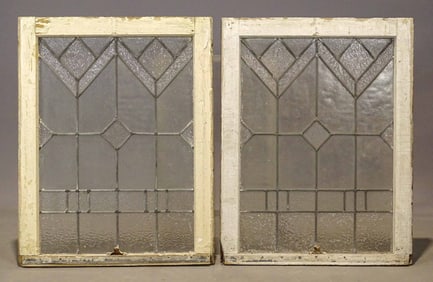 Pair Stained Glass Windows