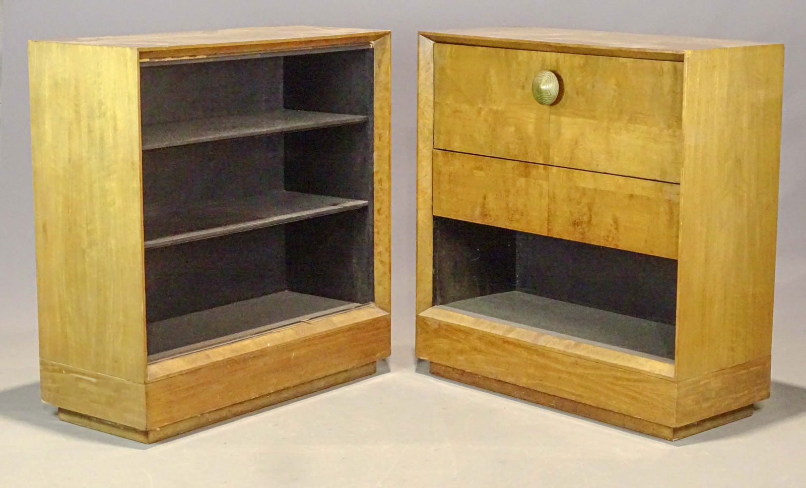 Herman Miller Cabinets: Lot (2) Mid Century Herman Miller cabinets. As found. 40" x 17" x 42".