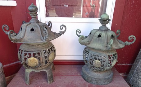 Bronze Asian Pagodas